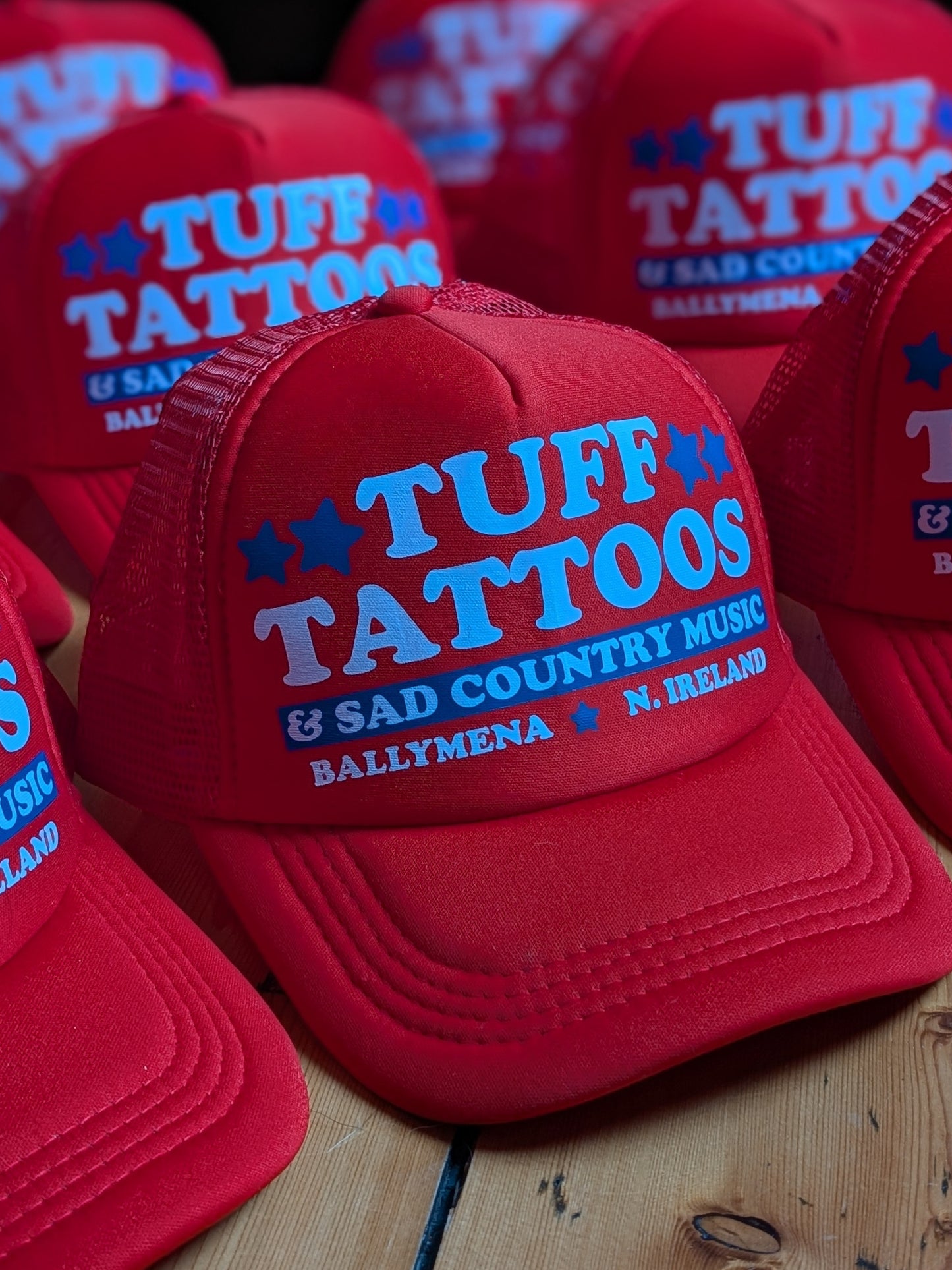 Tuff Tattoos & Sad Country Music Trucker Cap – Americana Tattoo Hat
